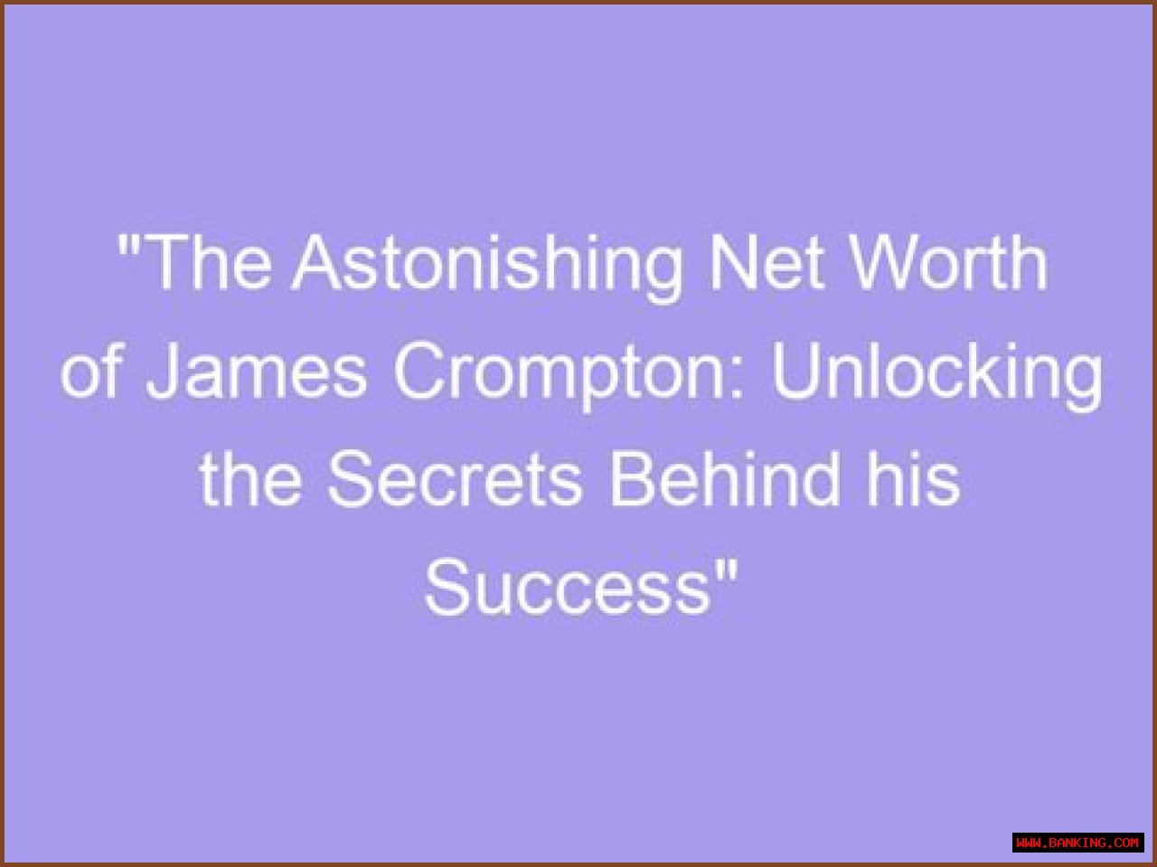 Unlocking The Secrets Behind His Stats